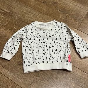 White & black Noppies confetti shirt 2-4